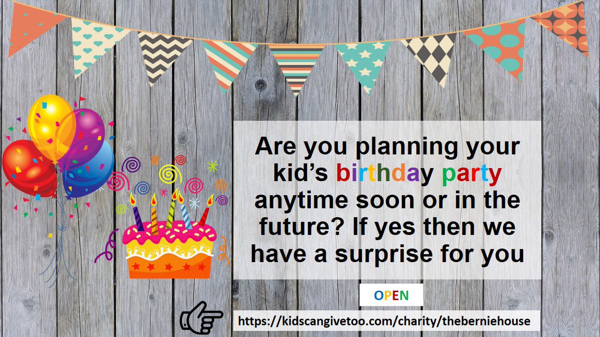 theberniehouse1's tweet photo. We are joining hands with the Kids Can Give Too organization to celebrate your child’s birthday in a unique way @KidsCanGiveToo @theberniehouse1 
...
#newpartnership #mondaymotivation #feelingexcited #supportacause #learningtogive #share #nonprofits #giving #moretocome https://t.co/eUpojqZwqd