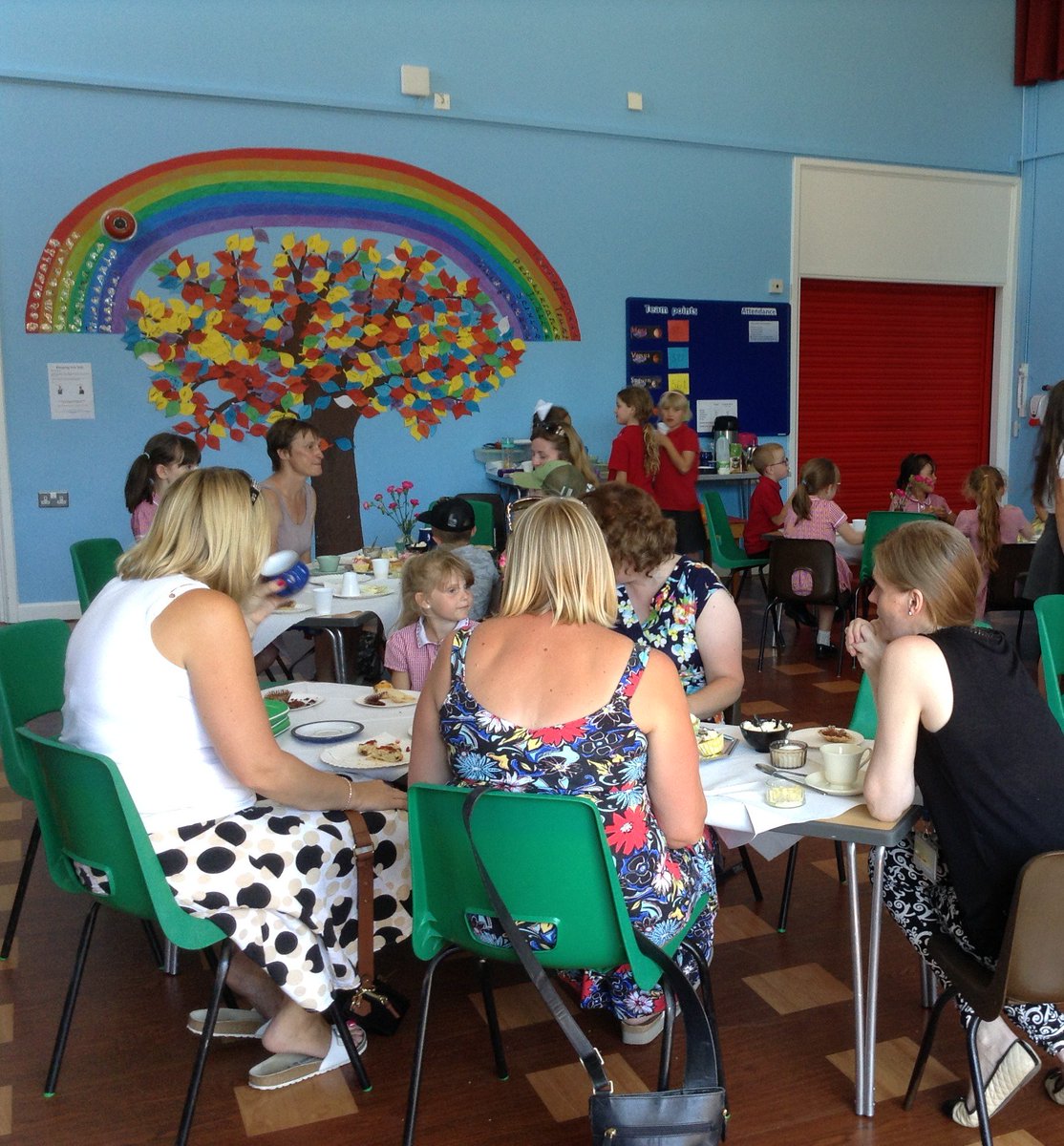 Caldecote_CE's tweet photo. Some of our Values Ambassadors and Ethos Committee children serving and chatting with some of our Volunteer helpers at our "Thank You Afternoon Tea" today. https://t.co/Ir1yykKgjn