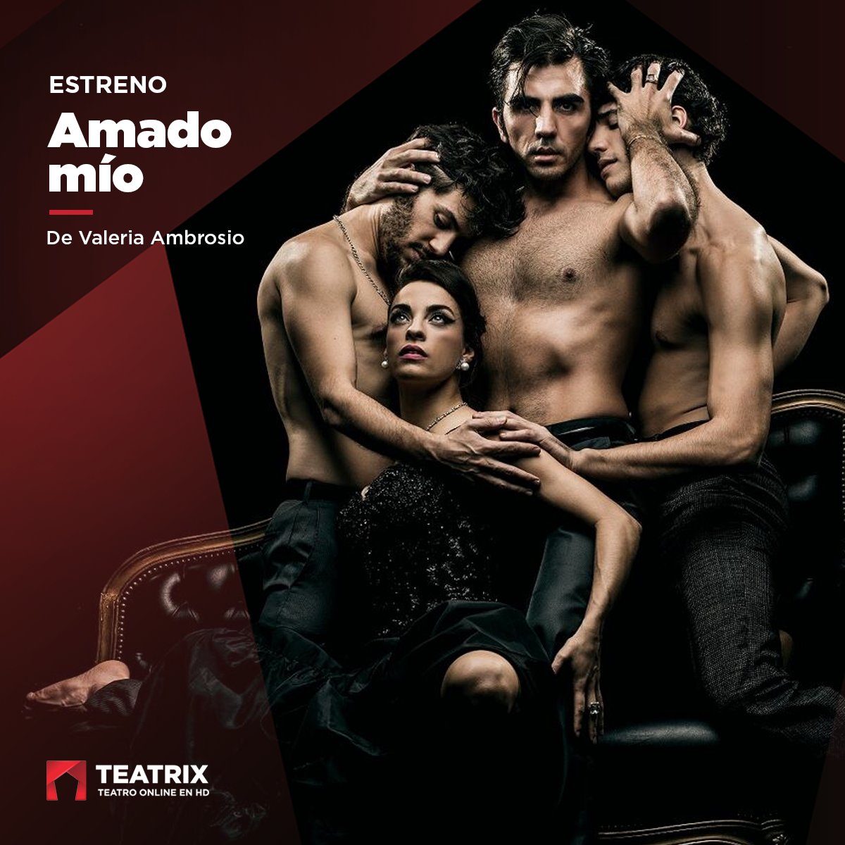 Estrenamos <a href="/AMADOMIOlove/">AMADO MIO</a>! Erotismo, pasión, celos, codicia y sobre todo amor en la obra ganadora de 2 <a href="/PremiosHugo/">Premios Hugo</a> 2017 a Mejor Music hall y Mejores arreglos musicales. Un homenaje al amor en su forma más sensual. Mirala en Teatrix.com 👉 bit.ly/AmadMio