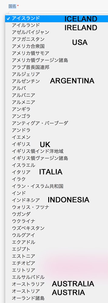 Buck Tick Zone Fish Tank Part 2 Sample This Is The Default List Of Countries First Portion Put Some Translations There