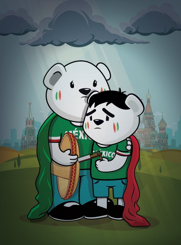 Orgullosos por el esfuerzo de nuestro equipo, tristes porque nos tenemos que regresar. ¡México te llevo en mi corazón! 🇲🇽🇲🇽🇲🇽🇲🇽🇲🇽 #MiSeleccion #OrgulloMexicano #Rusia2018