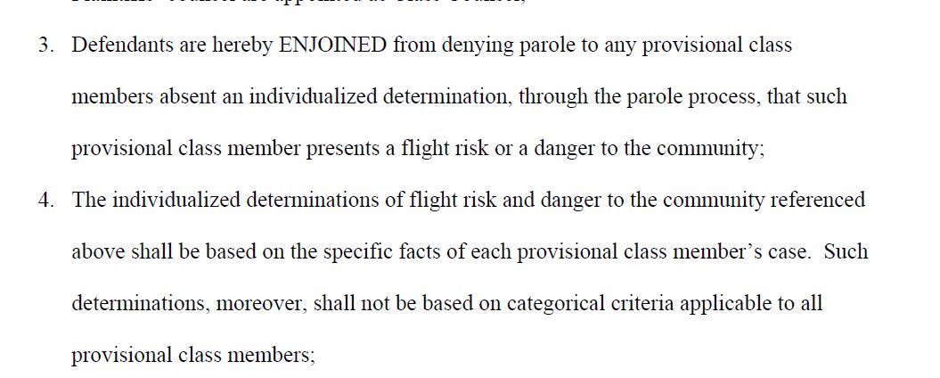 WangCecillia's tweet photo. Another @ACLU victory for immigrants! US district court blocks Trump admin policy, requires individualized hearings on whether to release asylum seekers on humanitarian parole.  ICE has been detaining everyone, despite passing credible fear interviews, the 1st hurdle to asylum. https://t.co/GRfWTthxHb