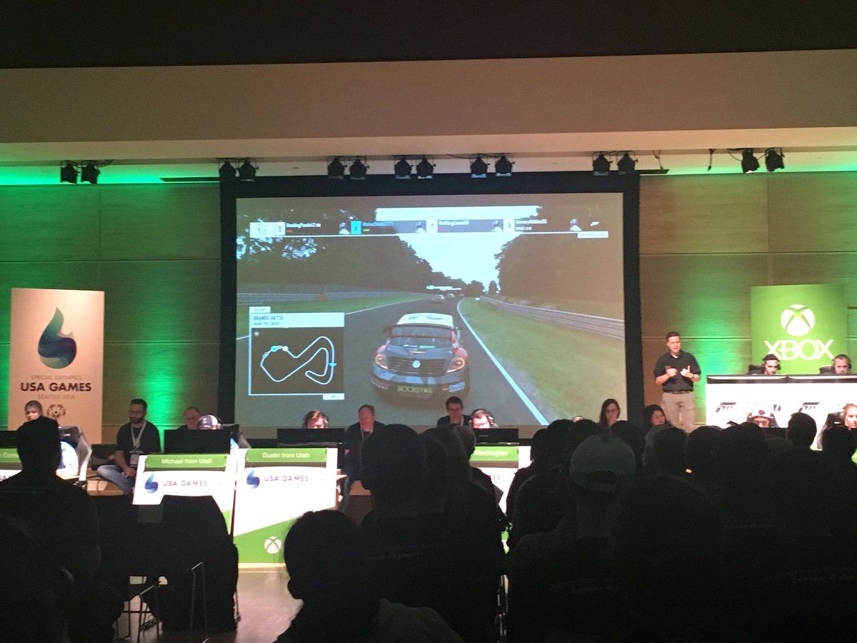 TaylorJacobs's tweet image. The first race is underway! And with it, esports is officially a part of the @SpecialOlympics.