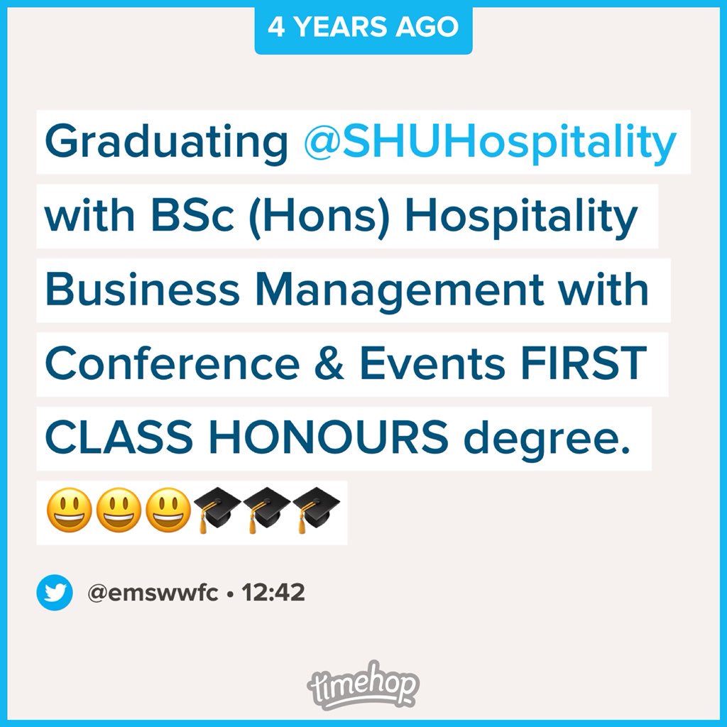 emmap61's tweet image. Wow 4 years since this happened ❤️ @SHUHospitality really set me up for success.