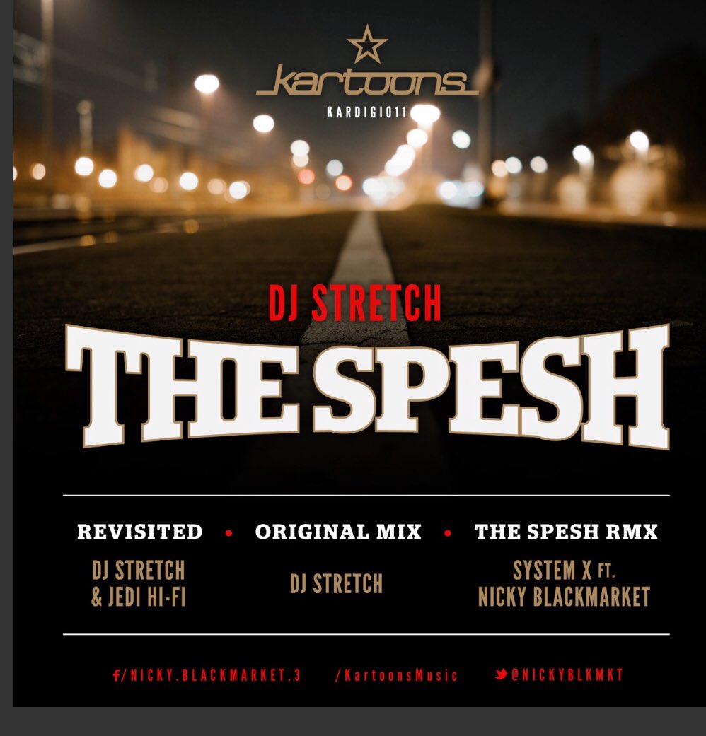 nicky blackmarket (@nickyblkmkt) on Twitter photo Nu Kartoons 011
<a href="/AkoBeatz/">AKO BEATZ MUSIC</a> Aka
DJ STRETCH -The Spesh
Original,Dj Stretch & Jedi Hi-Fi
Revisited plus System X & <a href="/nickyblkmkt/">nicky blackmarket</a> Rmx Out 30th July🎼🎼🎼🔉🔉🔉🔉🔉🔉 Nu Kartoons 011
<a href="/AkoBeatz/">AKO BEATZ MUSIC</a> Aka
DJ STRETCH -The Spesh
Original,Dj Stretch & Jedi Hi-Fi
Revisited plus System X & <a href="/nickyblkmkt/">nicky blackmarket</a> Rmx Out 30th July🎼🎼🎼🔉🔉🔉🔉🔉🔉