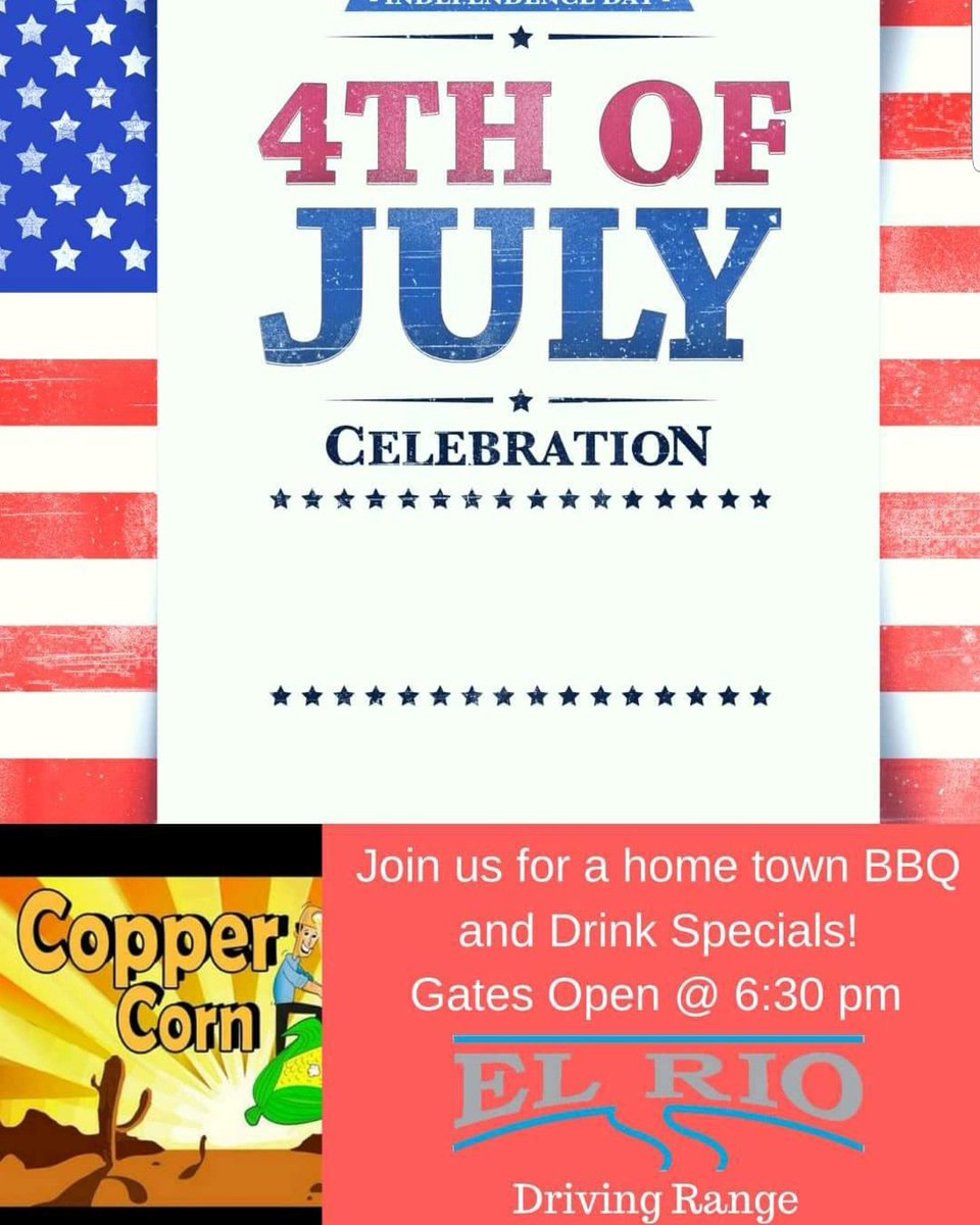 copper_corn's tweet image. Come out and watch some fireworks at El Rio Golf Course on the 4th of July!!!   #COPPERCORN