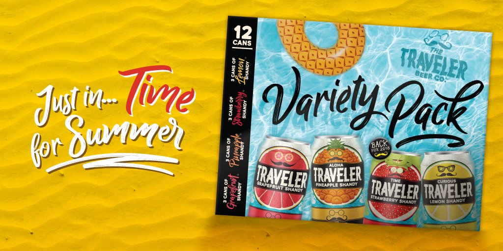 ☀️ The ultimate summer holiday weekend calls for the ultimate Summer Variety Pack of Shandys. ☀️  bit.ly/findtrvlr