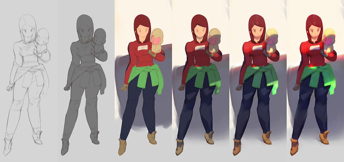 Cubebrush's tweet image. Watch how these awesome drawings were colored in this 2h45min process video and try your hand at the included custom brushes! cbr.sh/o425lg #coloringtutorial #digitalart #processvideo