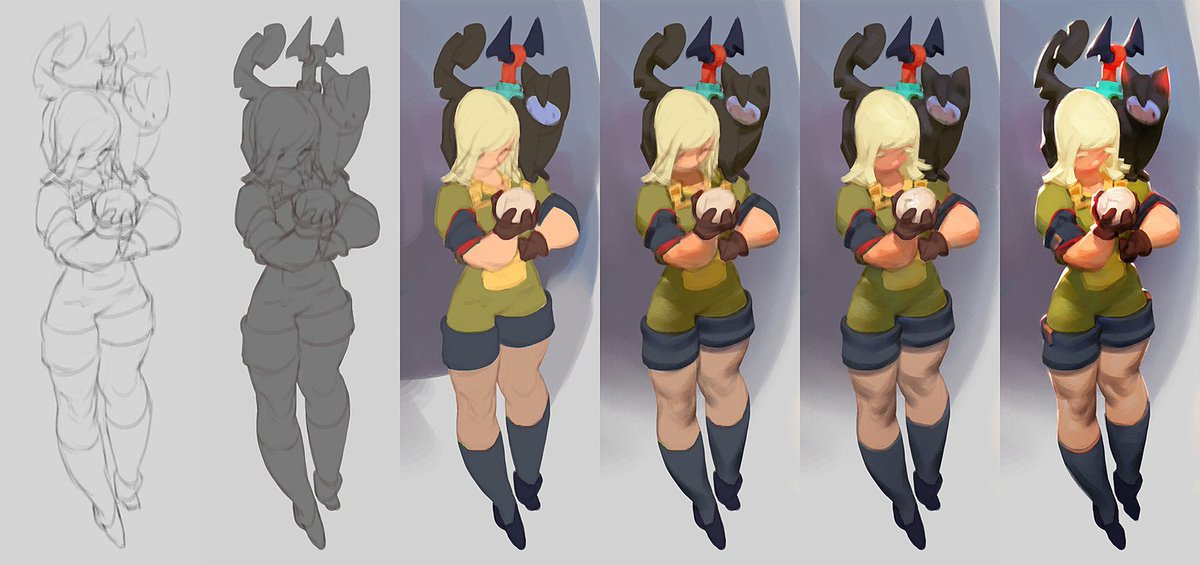 Cubebrush's tweet image. Watch how these awesome drawings were colored in this 2h45min process video and try your hand at the included custom brushes! cbr.sh/o425lg #coloringtutorial #digitalart #processvideo