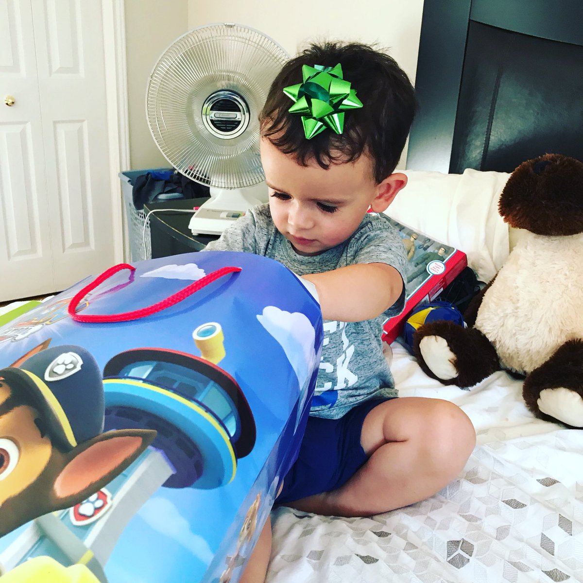 My sweet boy turned 2years old! ❤️🎁🐻 #nolongerababy #toddler