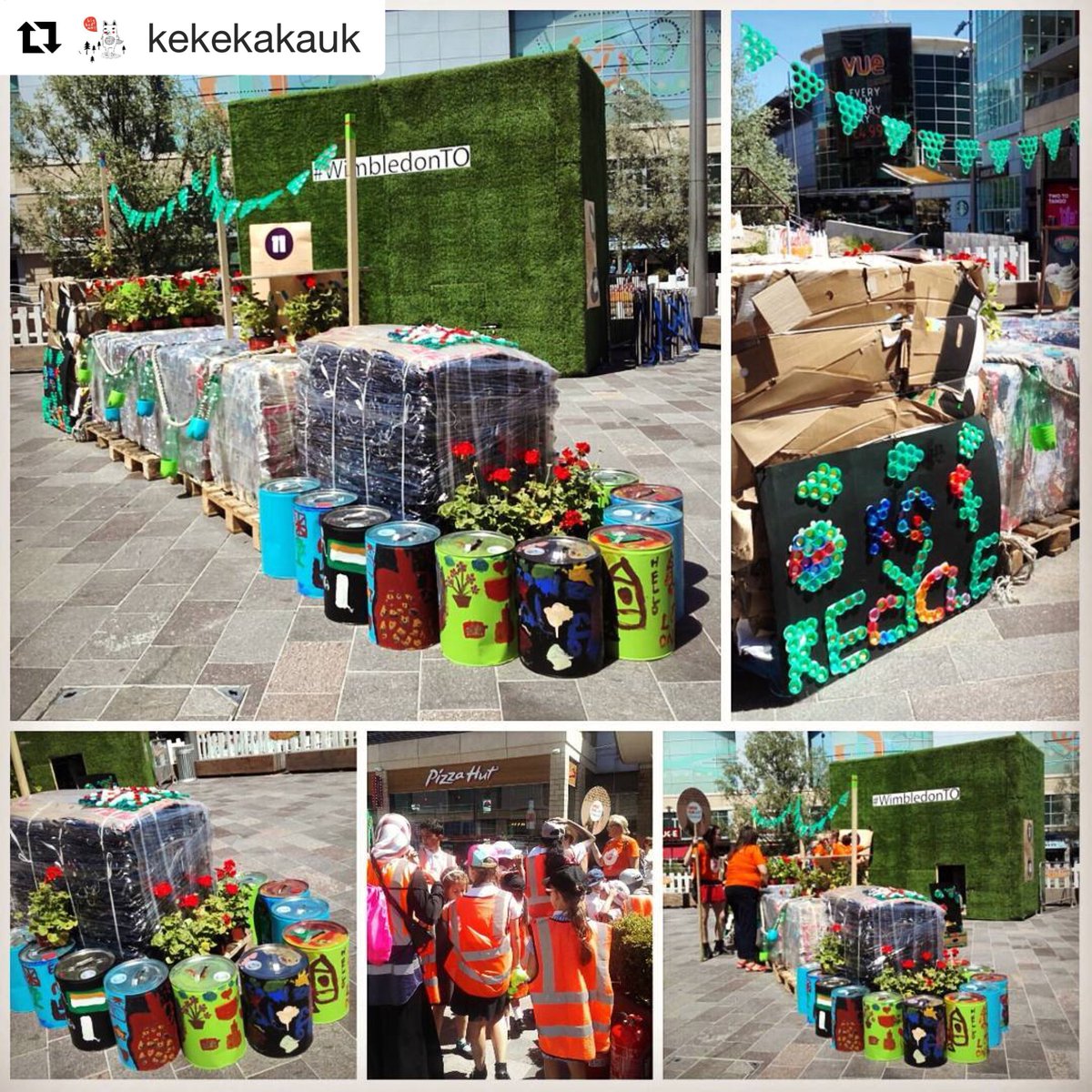 thejellyReading's tweet photo. Second Time Around #openforart 30 school children from Katesgrove Primary created a sculpture using @OracleReading’s recycled waste and the children are being submitted for their #ArtsAward supported by @oraclereading. #recycle #reuse #creativity #artsaward #openforart https://t.co/DOMFS4LYXt