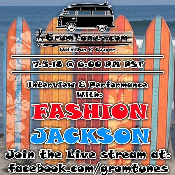 GromTunes's tweet photo. Join us for an interview and performance with @_fashionjackson on 7.5.18 at 6pm PST. Stream live and ask the band questions at https://t.co/6dFXbiPbvZ @_signaturesound https://t.co/LNexVSN4vG