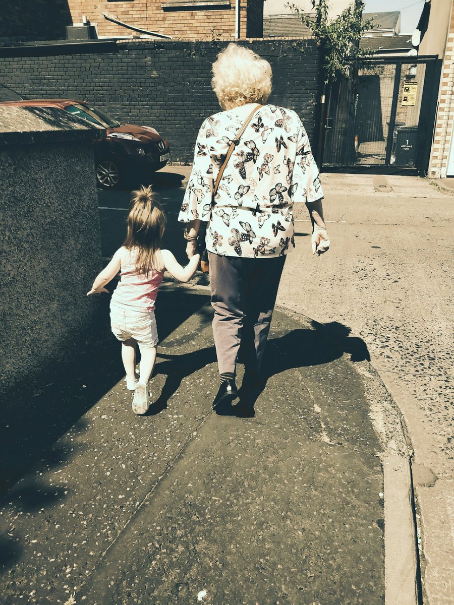 Have u ever seen a more perfect photo.....the most influential lady in my life and the little lady who completed it #nannyray#ellieray#onelove#timestandsstill#churchsundays