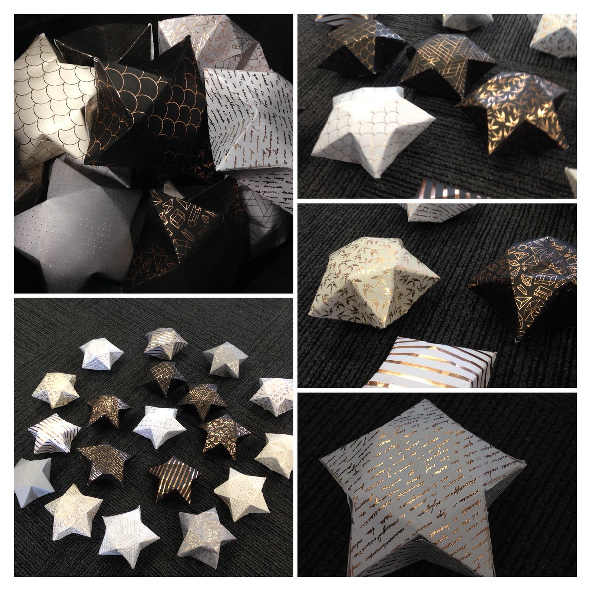 silverdaffodil's tweet photo. My class made these beautiful Matariki stars from Warehouse Stationery paper. They were easy to make and fold, look awesome and the colours are fabulous. I have very proud students! #stationerylovers #warehousestationery #schoolkit https://t.co/Avad9vhRlm