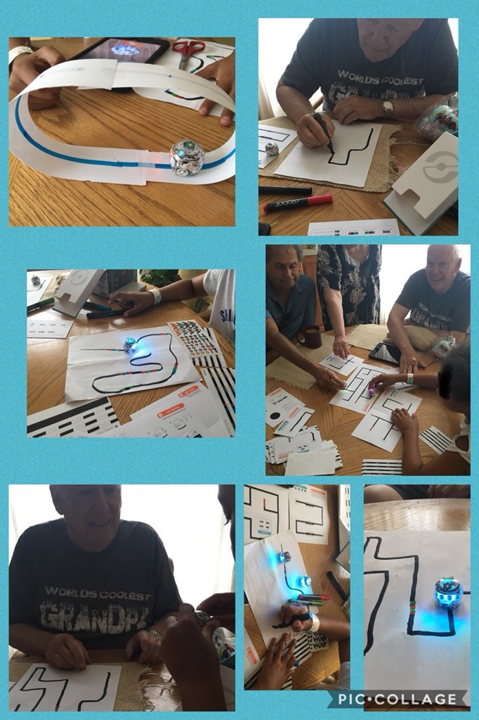 Room11Dll's tweet photo. Canada 🇨🇦 Day @Ozobot @Tryazon Party with Grandpa, Grannie, Niece, Uncle and Auntie, Evo 1 and 2. Evo the toy for all ages! #fun4allages #evengrandpacancode ❤️ @lkdsb https://t.co/C4NQ1HSMf0