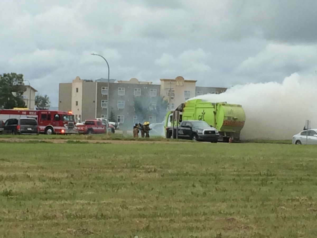 On call crew definitely had their work cut out for them this weekend.  Very tired group.  Great job by all. #slavelake #slavefire