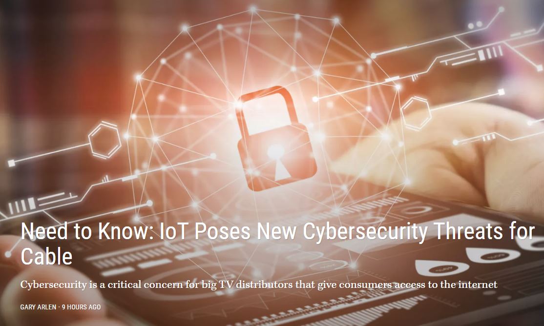 KCG_ENGINEERING's tweet photo. Could the #IoT ( #InternetofThings ) bring new concerns for our everyday cable? What else can be #hacked? MultiChannel News thinks #CableHacking could be next. Read this article to learn more: #CyberMonday #CyberSecurity #CyberDefense -
https://t.co/BQudnsocNm https://t.co/7imgempsoD