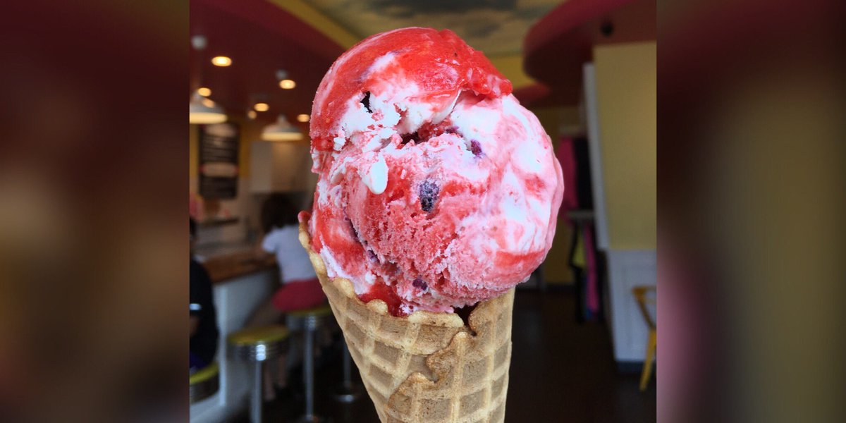 It’s time for Red White and Blueberry!! All locations currently have this amazing flavor! Strawberry Sorbet swirled with Sweet Cream and whole blueberries tossed in! It’s only here for a few days so grab a scoop or a pint for later!