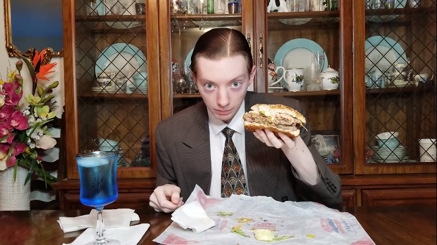 IAmReviewbrah's tweet photo. The burger... it knows everything. https://t.co/HjkPUttJ7z https://t.co/YdmJ0S4ace
