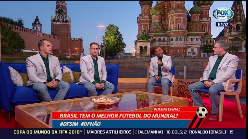 futebolnomundo's tweet photo. PARTICIPE! O #DebateFinal quer saber: Você acha que a Seleção Brasileira tem apresentado o melhor futebol da Copa? Opinem utilizando #DFSIM ou #DFNÃO! https://t.co/GlT6k8e1I1