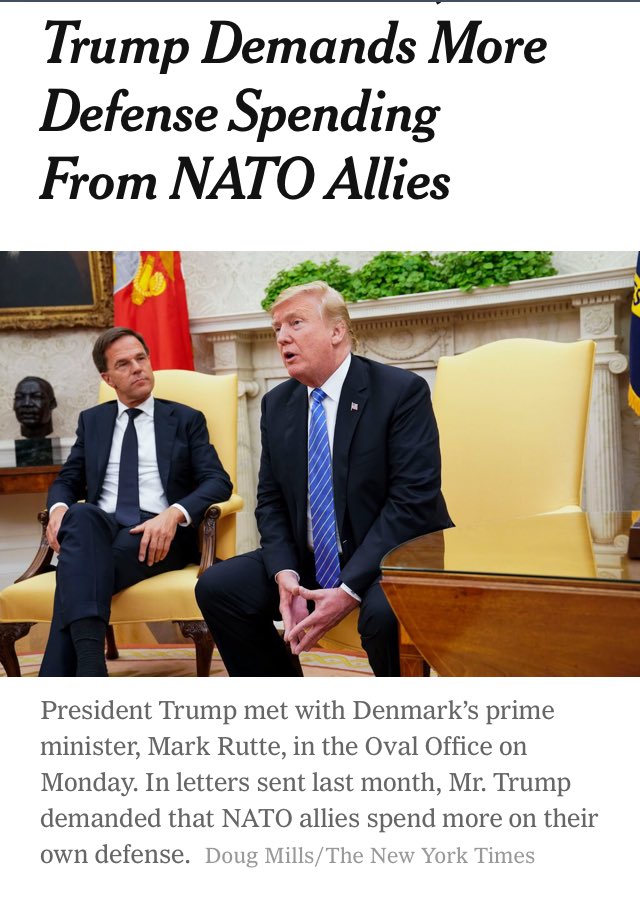 Ha, daar zit die, de'premier van Denemarken!' (Betrouwbare krant hoor, de New York Times.)