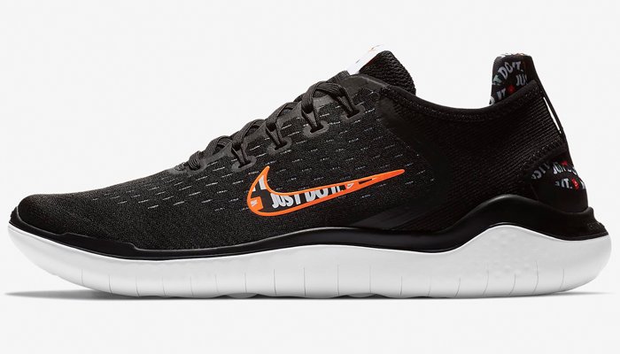 nike free rn 2018 black orange