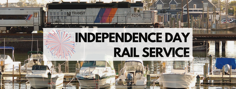 NJTRANSIT's tweet image. Reminder: NJ TRANSIT will offer "early getaway" rail service tomorrow, July 3rd. At approximately 1:00 p.m., extra outbound service will operate on the NEC, NJCL, RVL, M&E, PVL and Port Jervis lines to accommodate early customer departures. More info: bit.ly/2KCEvES