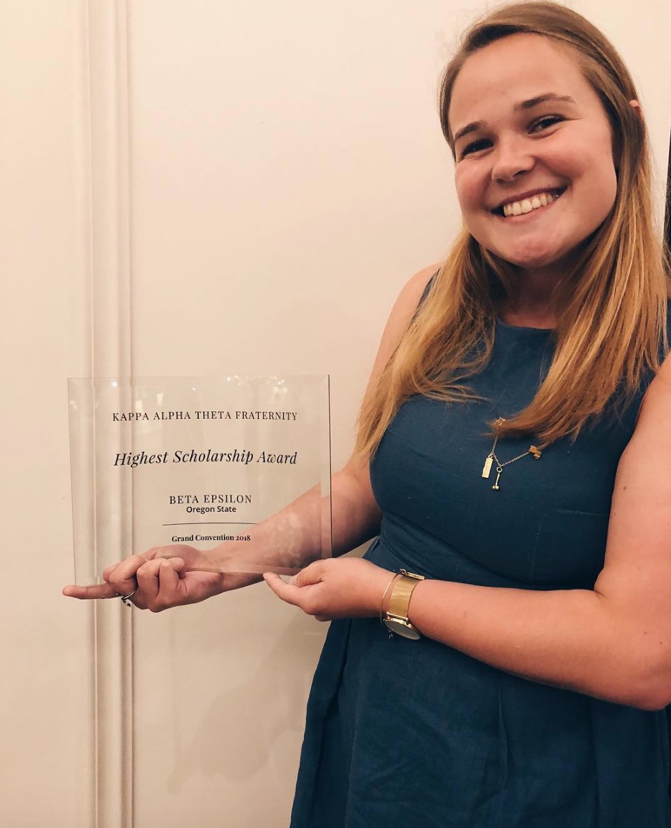 SO incredibly proud of all the hard work our sisters put in every day in the classroom! Coming home from our time at Grand Convention with the Highest Scholarship Award feels SO rewarding!!! 📚👩🏼‍🎓👍🏼💛 <a href="/BettieLocke/">Kappa Alpha Theta</a>