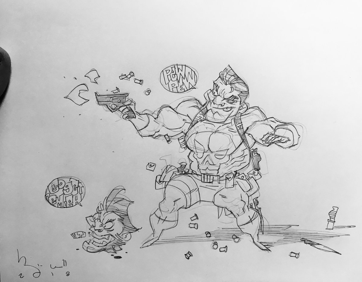 bencaldwellart's tweet image. Quick #pulverizer #dailydoodle at the doctor&apos;s office today. Man I loved #whatthe comics. $40 etc.
