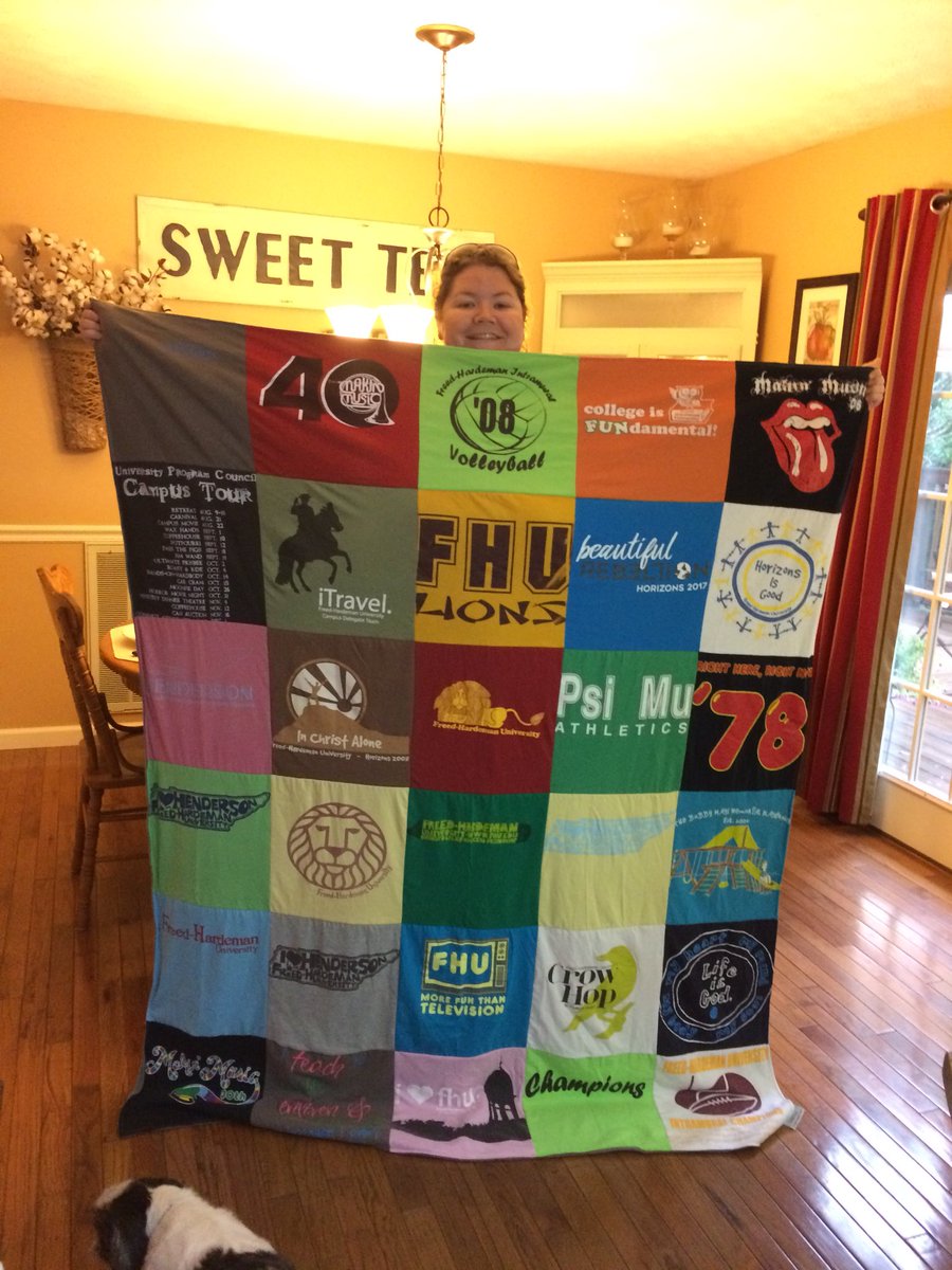lovelistenteach's tweet image. Love my new T-shirt blanket from #projectrepat! It’s a queen size and with coupons, I got it for less than $100. Project Repat is bringing textile jobs back to the US. Love this company and my blanket