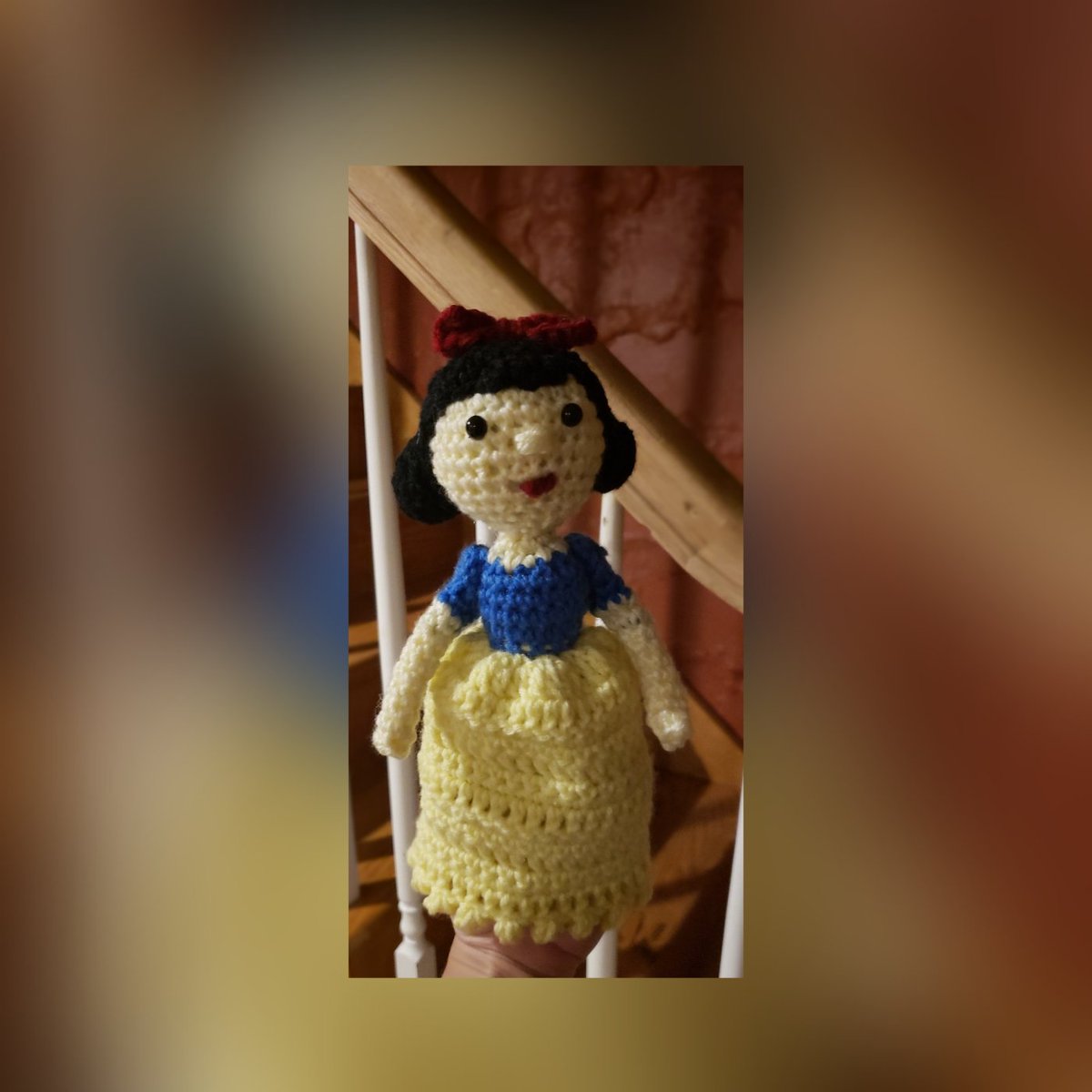 Crocheccessori1's tweet photo. #amigurumi #crochet #handmade #crocheccessories #disney #snowwhite #disneyprincess https://t.co/st90vlvnvo