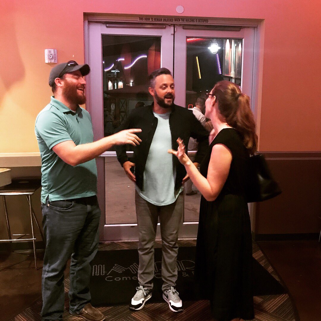 jessandabook's tweet photo. Got to see one of my favorite comedians @natebargatze last night and had a surprise meet and greet!! #ecstatic #whippedcream https://t.co/f5S2xjrV6n