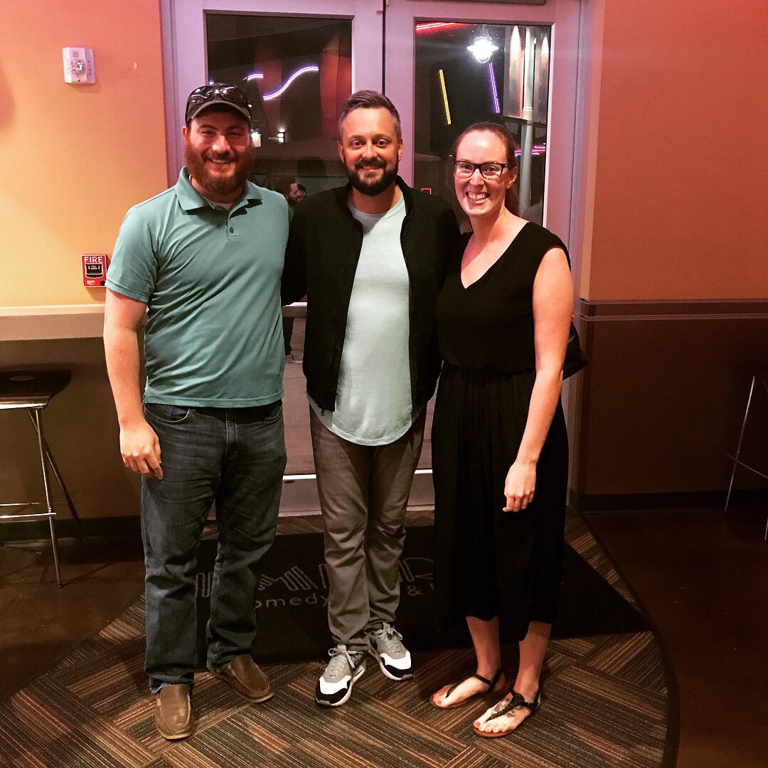 jessandabook's tweet photo. Got to see one of my favorite comedians @natebargatze last night and had a surprise meet and greet!! #ecstatic #whippedcream https://t.co/f5S2xjrV6n