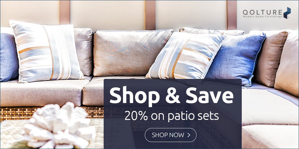 qolture's tweet photo. Life, liberty, and the pursuit of great patio furniture! Save 20% when you purchase $500 or more and enter JULY20 at checkout: https://t.co/6iFyvHIGIJ https://t.co/151P9OHUmp