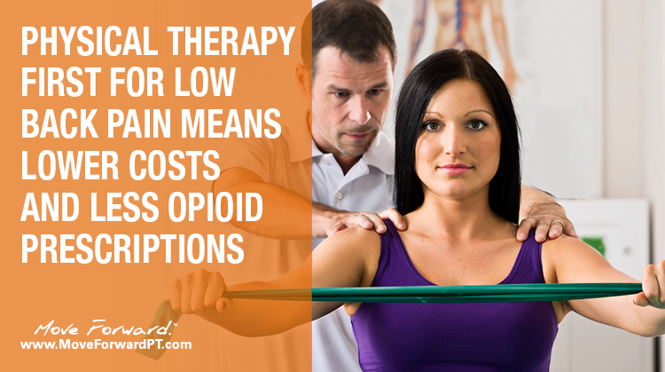 PTTalker's tweet photo. RT @moveforwardpt: New study shows that using PT as a first-line approach for LBP not only saves money, but also dramatically reduces the chance of receiving a prescription for dangerous opioids https://t.co/DsyZnUhXRv #ChoosePT https://t.co/kQsN5JstYa