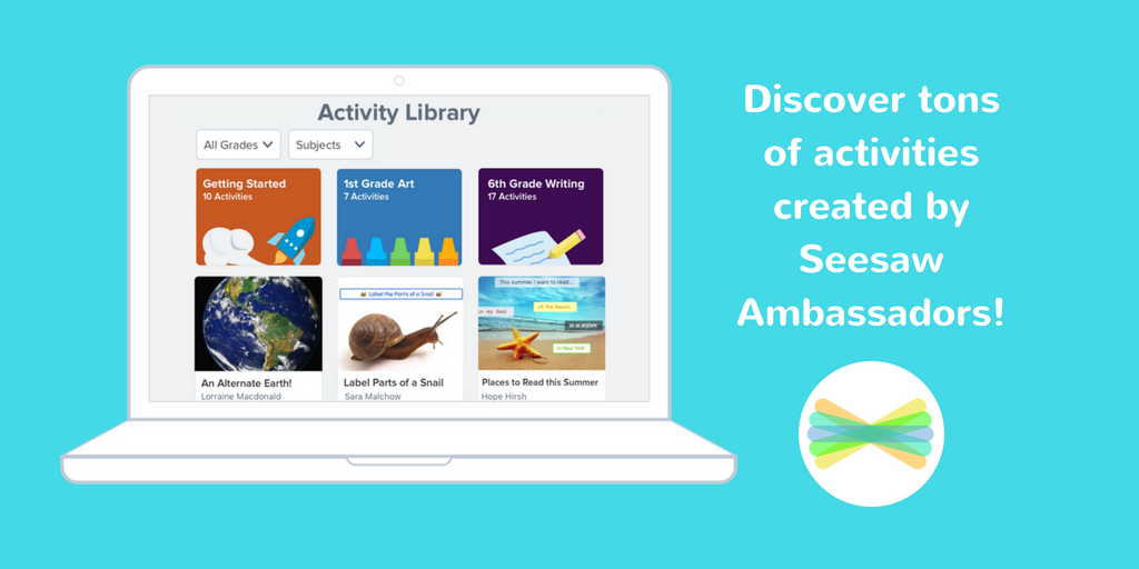 Seesaw's tweet image. Want to get great ideas for your classes? Find new ways to use Seesaw’s creative tools? Check out Seesaw’s newly expanded Activity Library! app.seesaw.me/class_app_redi…