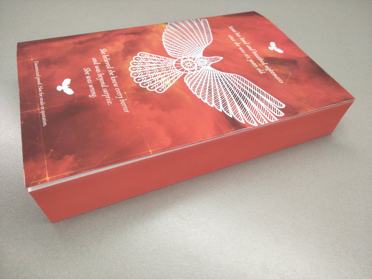 DateaBook's tweet photo. LOOK AT THIS BEAUTY!

The gorgeous proof copies of @lainitaylor's MUSE OF NIGHTMARES have just arrived - red pages and all - and we have been drooling over them ever since! 

Keep an eye out on our social media channels for your chance to win a copy... https://t.co/B5h7OUJlne