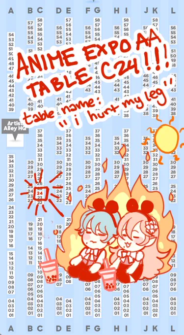 i'll be tabling at anime expo this weekend at table c24 with @rokudo/@SORDHAND!!! here's my catalog of most of the merch i'll have!!! 