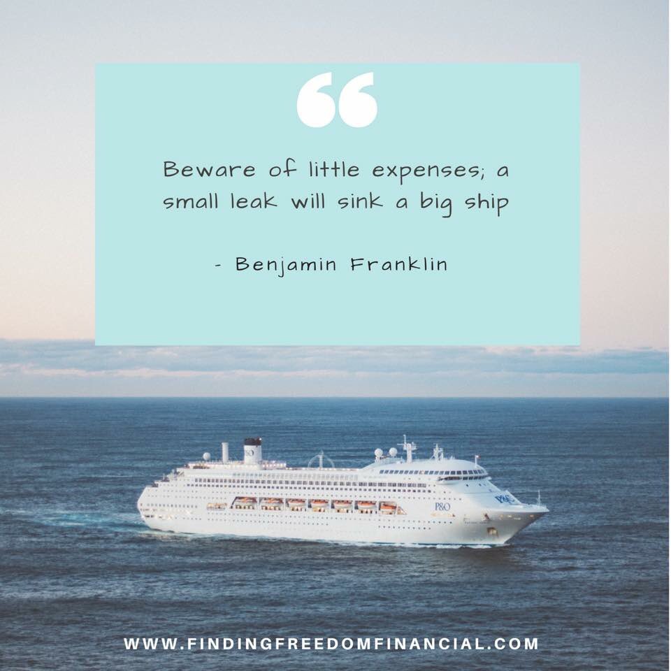 Those “little” expenses can add up fast, and can really derail your budget. Be sure to pay attention to where EVERY dollar is going! #financialfreedom #findingfreedom