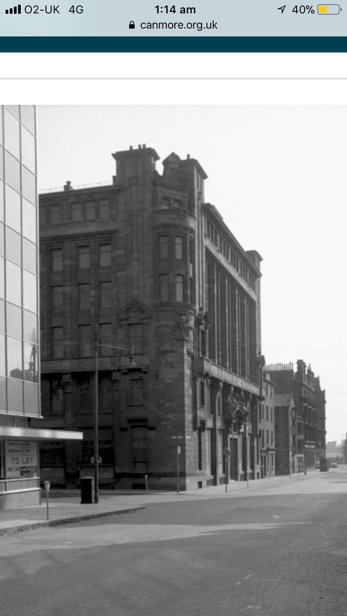 Another lost Glasgow masterpiece, contemporary to GSA, McGeogh’s Warehouse -1905-10, John James Burnet. Photos 1969, demolished 1970.‘ It’s loss has gravely distorted our understanding of the architectural history of Glasgow and of the early 20th century in Britain’ Gavin Stamp
