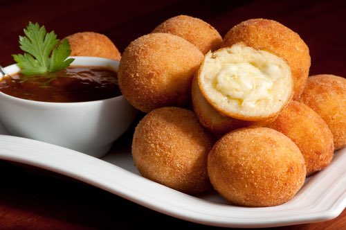 Can’t forget about bollitos de yuca filled with cheese. Dominican street food