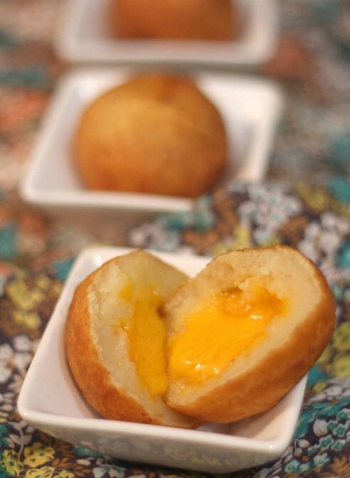 Can’t forget about bollitos de yuca filled with cheese. Dominican street food