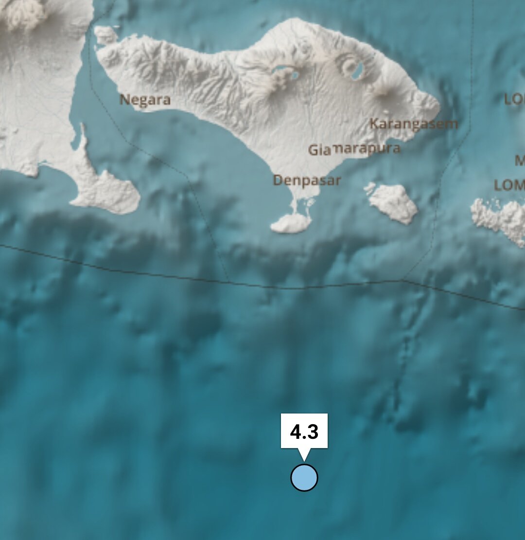 Gempa 4.3 SR Bali.
2018-07-03 08:19 WIB. kedalaman 55.8 km