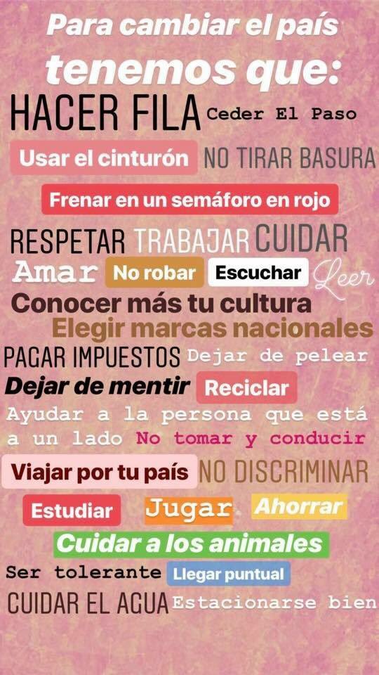 gabgom's tweet photo. Dejo por aqui la mejor fórmula para un VERDADERO cambio en #mexico , el pais no cambia de arriba para abajo, sino de abajo hacia arriba y esto nos toca a nosotros: #AMLO lovers #listencarefully #JuntosHaremosHistoria pero empezando cada uno en casita.
#tienesquecambiarTU https://t.co/tdMz4P2E2b