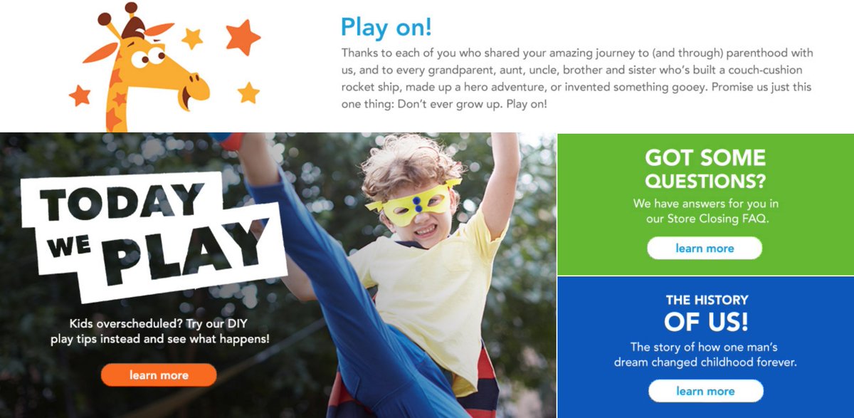 Uberfacts On Twitter Toys R Us Is Gone