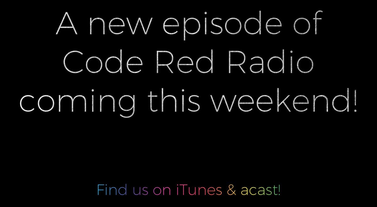Code_Red_Radio's tweet image. Damo &amp;amp; KJ are back this weekend having a frank and open chat about recent events and issues. We’d love for you to join us...find Code Red Radio on @whooshkaa_au iTunes, @acast, @Stitcher and @tunein! 

#podcast #podcasting #media #radio