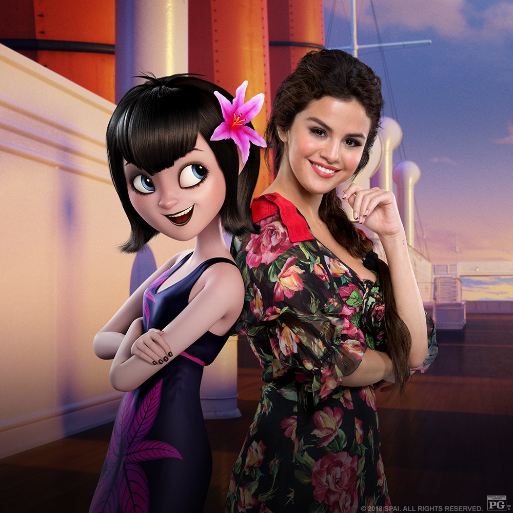 HotelT's tweet photo. .@SelenaGomez returns as Mavis in #HotelT3, only in theaters July 13th! 🚢🎉 https://t.co/dA7RDCw9e1 https://t.co/XiWVFkTcDk