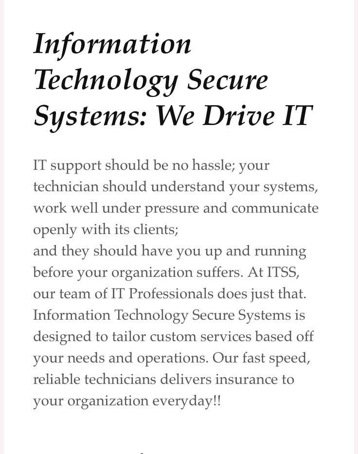 Information Technology Secure Systems (@wedriveit) on Twitter photo 