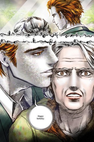 "Edward permanecía a mi lado, sin reflejarse en el espejo. Insoportablemente hermoso a sus diecisiete años eternos."