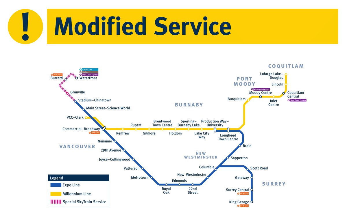 Expo Line Skytrain Map Translink Bc Su Twitter: "#Skytrain Expo Line: Late-Night Rail Work Starts  Tonight. After 9:30Pm Sunday To Thursday, Please Switch Trains At  Stadium-Chinatown Station. Please Allow An Extra 5-10Mins Travel Time.  Https://T.co/Rk0Xg9Fgbe ^Mr